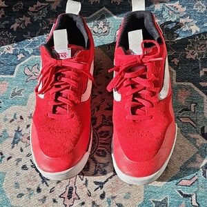 Vans Pro Red and White Sneakers